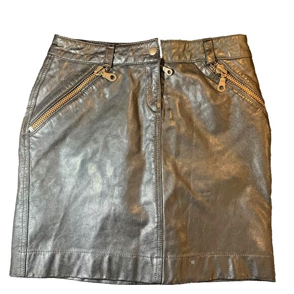For Joseph leather Mini skirt Size 0, Excellent condition - Picture 1 of 3